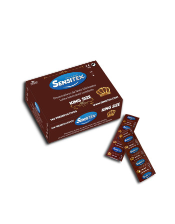 PRESERVATIVOS NATURALES KING SIZE 144 UNIDADES SENSITEX