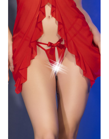 PICARDÍA Y TANGA CR-4696 ROJA CHILIROSE