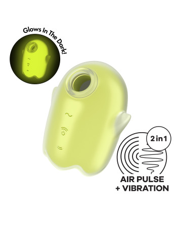 ESTIMULADOR GLOWING GHOST AMARILLO SATISFYER
