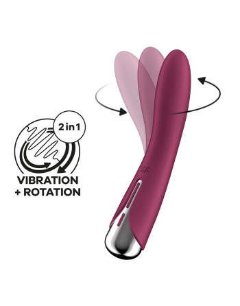 VIBRADOR SPINNING VIBE 1 ROJO SATISFYER