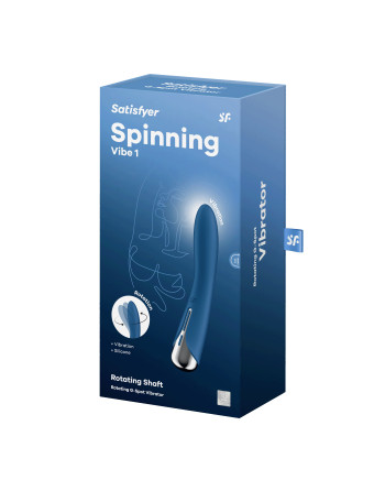 VIBRADOR SPINNING VIBE 1 AZUL SATISFYER