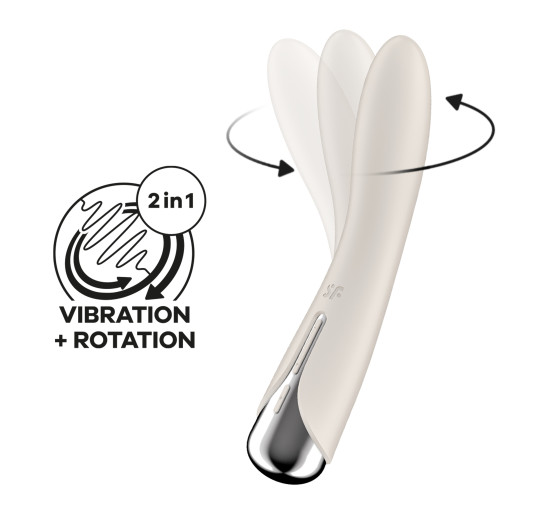 VIBRADOR SPINNING VIBE 1 BEGE SATISFYER