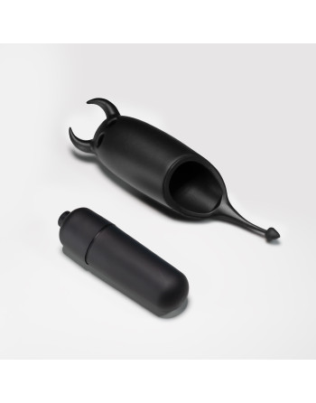 O-PET DIABLO CON BALA DE 10 VIBRACIONES NEGRO CRUSHIOUS