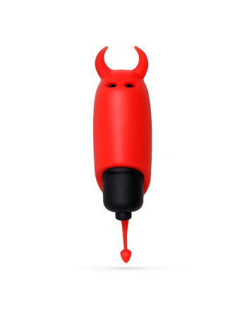 O-PET DIABLO CON BALA DE 10 VIBRACIONES ROJO CRUSHIOUS