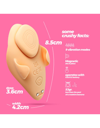 ATLANTIS VIBRADOR DE CUECA COM COMANDO À DISTÂNCIA CRUSHIOUS