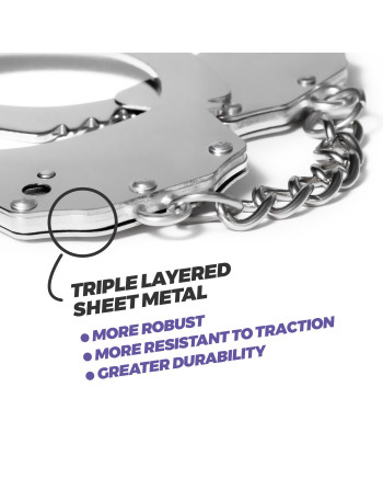 SPANGLE ALGEMAS METÁLICAS COM PELÚCIA PRETA CRUSHIOUS SPANGLE ALGEMAS METÁLICAS COM PELÚCIA PRETA CRUSHIOUS