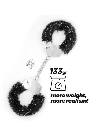 SPANGLE ALGEMAS METÁLICAS COM PELÚCIA PRETA CRUSHIOUS SPANGLE ALGEMAS METÁLICAS COM PELÚCIA PRETA CRUSHIOUS