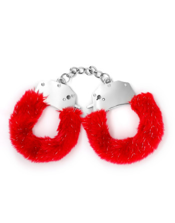 SPANGLE ALGEMAS METÁLICAS COM PELÚCIA VERMELHA CRUSHIOUS SPANGLE ALGEMAS METÁLICAS COM PELÚCIA VERMELHA CRUSHIOUS