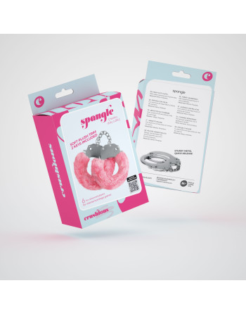 SPANGLE ALGEMAS METÁLICAS COM PELÚCIA ROSA CRUSHIOUS SPANGLE ALGEMAS METÁLICAS COM PELÚCIA ROSA CRUSHIOUS