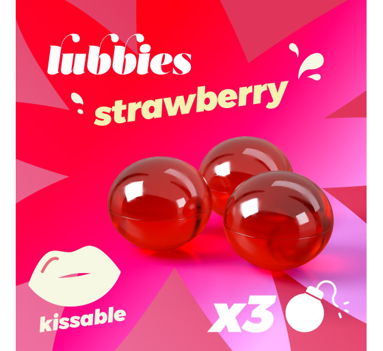 LUBBIES BOLINHAS DE ÓLEO BEIJÁVEIS MORANGO CRUSHIOUS