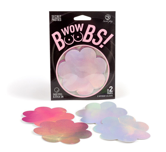 TAPA MAMILOS EM FORMA DE FLOR WOW BOOBS! SECRET PLAY