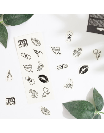 CONJUNTO DE 10 TATTOOS TEMPORALES - CANDY COLLECTION CHIC TATTOO SECRET PLAY