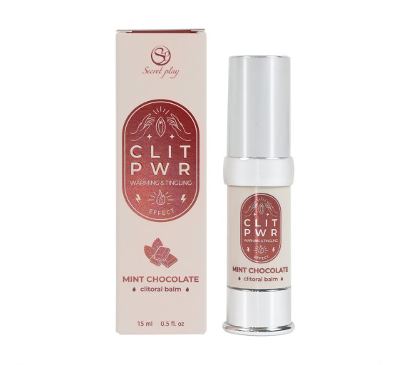 CLIT PWR - BÁLSAMO PARA CLÍTORIS COM MENTA E CHOCOLATE 15ML SECRET PLAY