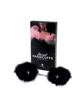 ESPOSAS SECRET HANDCUFFS MARABOU NEGRAS SECRET PLAY