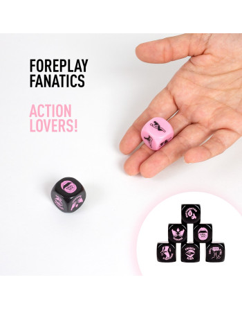 JUEGO 2 DADOS FOREPLAY FANATICS! DICE LOVERS! SECRET PLAY