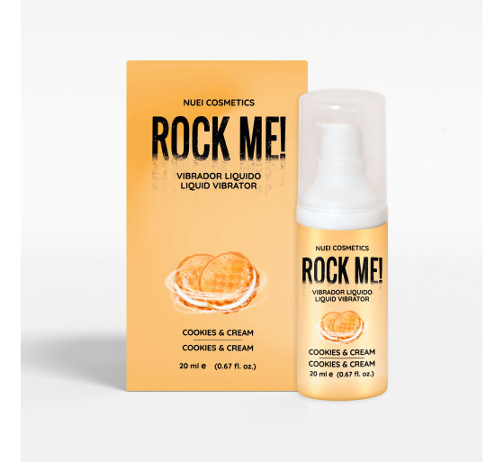 VIBRADOR LÍQUIDO ROCK ME! GALLETAS & CREMA 20 ML NUEI