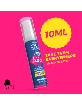 GEL LUBRIFICANTE STEAL MY KISSES COM SABOR A BEBIDA ENERGÉTICA CRUSHIOUS 10ML
