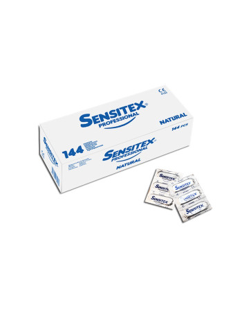 PRESERVATIVOS PROFESIONALES NATURALES 144 UNIDADES SENSITEX
