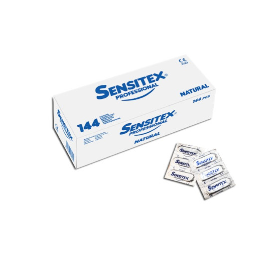 PRESERVATIVOS PROFISSIONAIS NATURAIS 144 UNIDADES SENSITEX