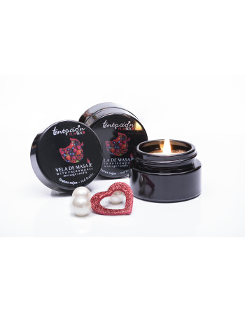 VELA DE FEROMONAS CON AROMA A FRUTOS ROJOS 20ML TENTACIÓN PLAY SEX