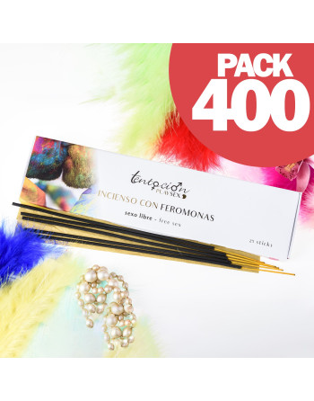 PAQUETE DE 400 VARITAS DE INCIENSO DE FEROMONAS SEXO LIBRE TENTACIÓN PLAY SEX