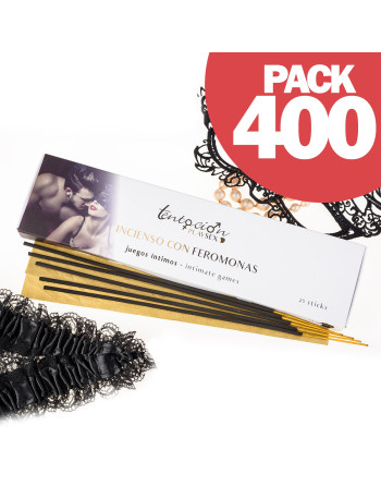 PACK DE 400 VARILLAS DE INCIENSO CON FEROMONAS AROMA JUEGOS INTIMOS TENTACIÓN PLAY SEX