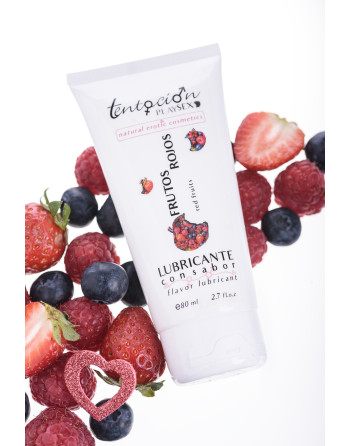 LUBRICANTE CON SABOR A FRUTOS ROJOS 80ML TENTACIÓN PLAY SEX