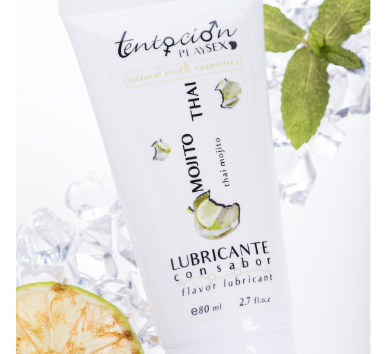 LUBRICANTE SABOR MOJITO TAILANDÉS 80ML TENTACIÓN PLAY SEX