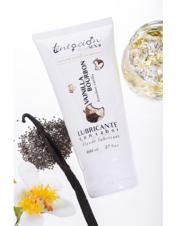 LUBRICANTE SABOR VAINILLA BOURBON 80ML TENTACIÓN PLAY SEX