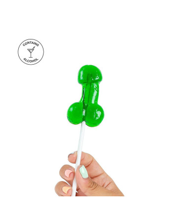 PIRULETA CON FORMA DE PENE AROMATIZADA CON MOJITO Y CON ALCOHOL SECRET PLAY