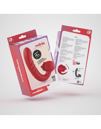 VIBRADOR ROSA CON IMPULSO OSIRIA CRUSHIOUS