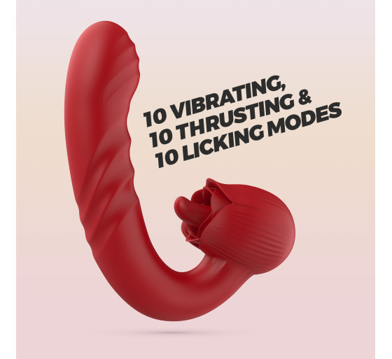 VIBRADOR ROSA CON IMPULSO OSIRIA CRUSHIOUS