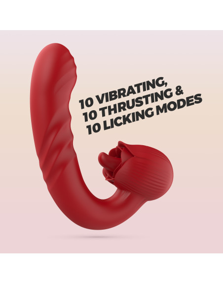 VIBRADOR ROSA CON IMPULSO OSIRIA CRUSHIOUS