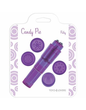 VIBRADOR CANDY PIE PULSY ROXO
