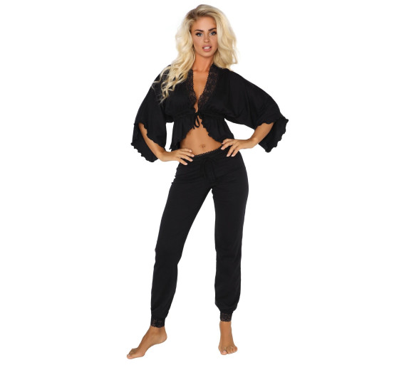 CONJUNTO DE 2 PEÇAS MARGOT PRETO BEAUTY NIGHT FASHION