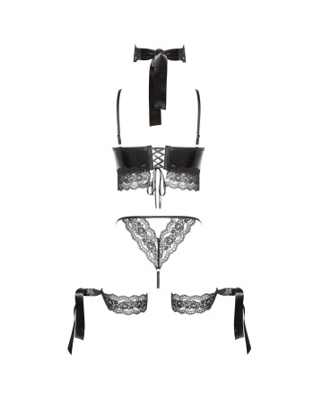 CONJUNTO DE 5 PEÇAS SHAQUILA PRETO BEAUTY NIGHT FASHION