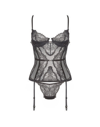 CORPETE E TANGA RAVENNA PRETO BEAUTY NIGHT FASHION