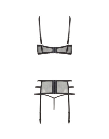 CONJUNTO DE 3 PIEZAS ILEEN NEGRO BEAUTY NIGHT FASHION