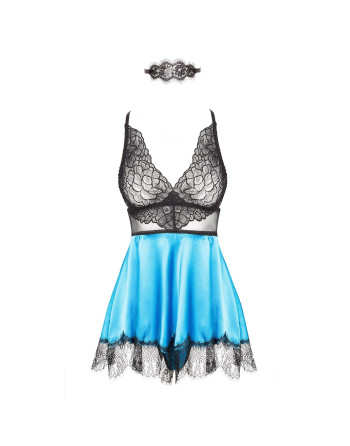 PICARDÍA Y TANGA EVE TURQUESA BEAUTY NIGHT FASHION