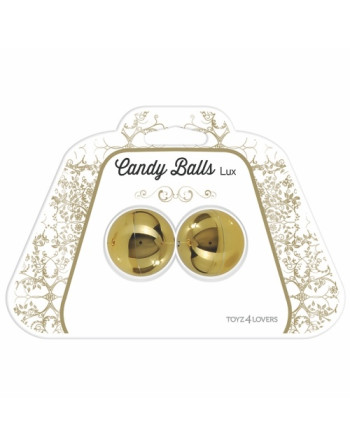 BOLAS VAGINAIS CANDY BALLS LUX DOURADAS