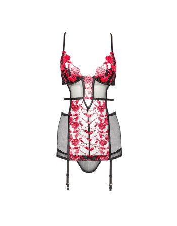 PICARDÍA Y TANGA EVANGELINA ROJO BEAUTY NIGHT FASHION