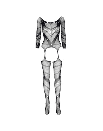 CATSUIT ESMERALDA PRETO BEAUTY NIGHT FASHION