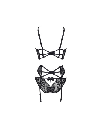 CONJUNTO DE 3 PEÇAS RYANNE PRETO BEAUTY NIGHT FASHION