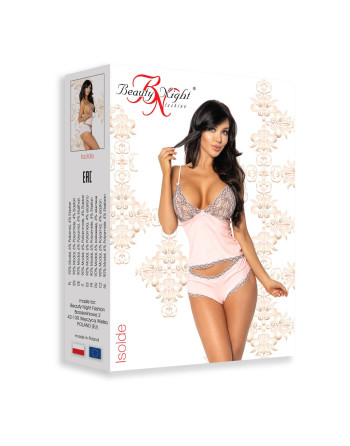 CONJUNTO DE 2 PEÇAS ISOLDE ROSA BEAUTY NIGHT FASHION