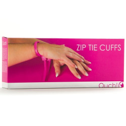 ALGEMAS DESCARTÁVEIS DE PLÁSTICO OUCH! ZIP TIE CUFFS ROSA ALGEMAS DESCARTÁVEIS DE PLÁSTICO OUCH! ZIP TIE CUFFS ROSA