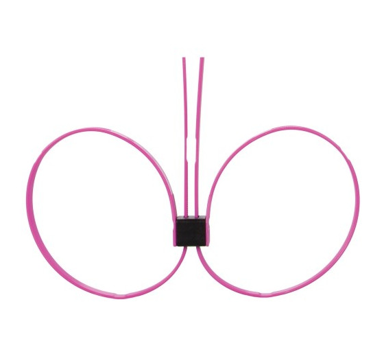 ESPOSAS DESECHABLES DE PLÁSTICO OUCH! ZIP TIE CUFFS EXTENDED ROSA