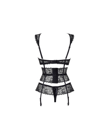 CONJUNTO DE 3 PIEZAS LILLIE NEGRO BEAUTY NIGHT FASHION