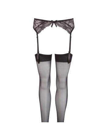 LIGUERO EN ENCAJE NEGRO