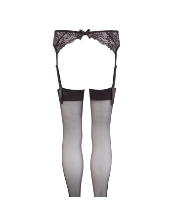 LIGUERO EN ENCAJE NEGRO