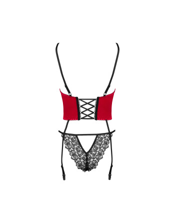 CORPETE E TANGA OLENA VERMELHO BEAUTY NIGHT FASHION